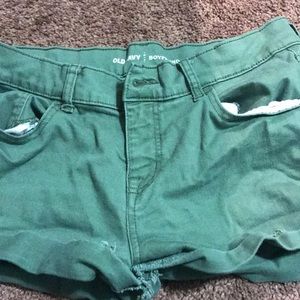 Green old navy shorts